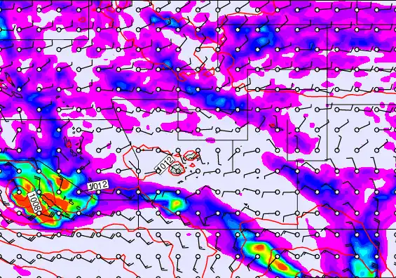 Pacific Islands forecast chart for Thursday, April 16th, 2026 at 12:00 PM