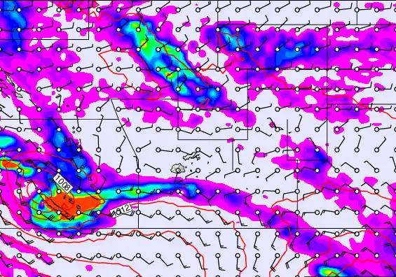 Pacific Islands forecast chart for Friday, April 17th, 2026 at 12:00 AM