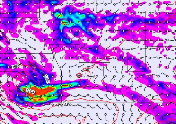Pacific Islands forecast chart for Friday, April 17th, 2026 at 6:00 AM