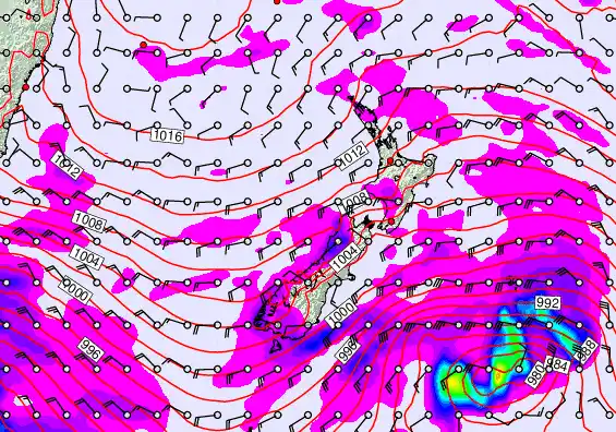 New Zealand forecast chart for Thursday, April 16th, 2026 at 6:00 AM