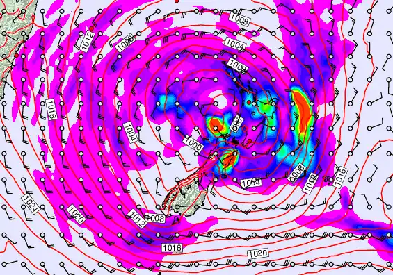 New Zealand forecast chart for Monday, April 20th, 2026 at 6:00 AM