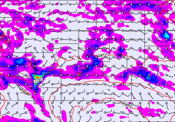Pacific Islands forecast chart for Saturday, April 18th, 2026 at 12:00 PM