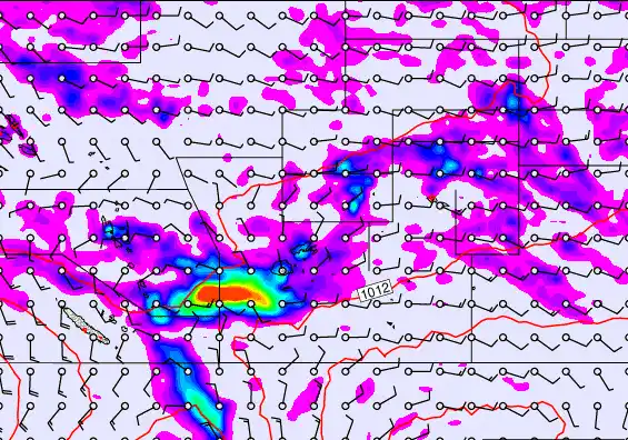 Pacific Islands forecast chart for Sunday, April 19th, 2026 at 6:00 AM