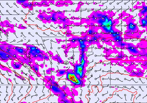 Pacific Islands forecast chart for Monday, April 20th, 2026 at 12:00 AM
