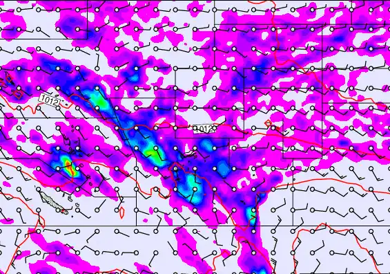 Pacific Islands forecast chart for Wednesday, April 22nd, 2026 at 12:00 PM