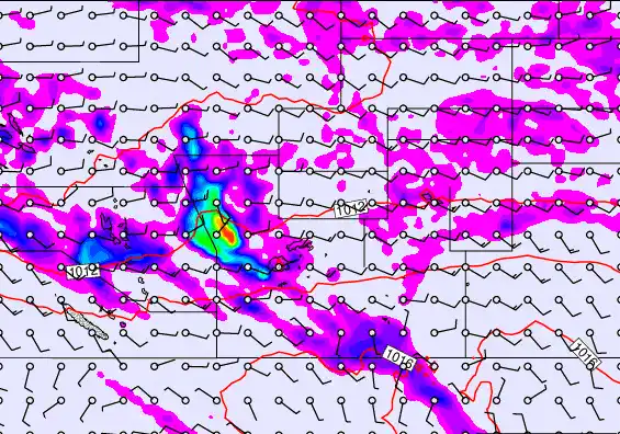 Pacific Islands forecast chart for Thursday, April 23rd, 2026 at 6:00 AM