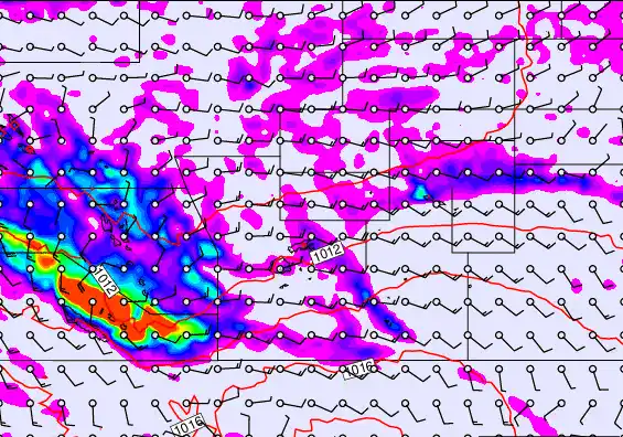 Pacific Islands forecast chart for Friday, April 24th, 2026 at 6:00 AM