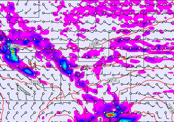 Pacific Islands forecast chart for Monday, April 27th, 2026 at 6:00 AM