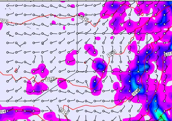 Pitcairn Island forecast chart for Tuesday, April 21st, 2026 at 12:00 AM