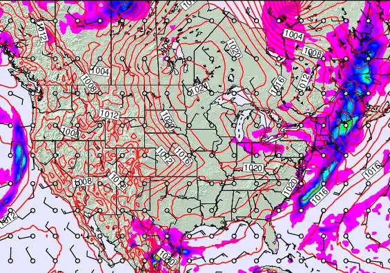 USA forecast chart for Monday, April 20th, 2026 at 12:00 AM