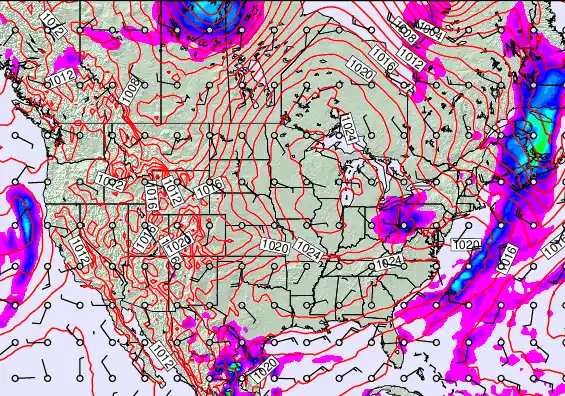 USA forecast chart for Monday, April 20th, 2026 at 6:00 AM