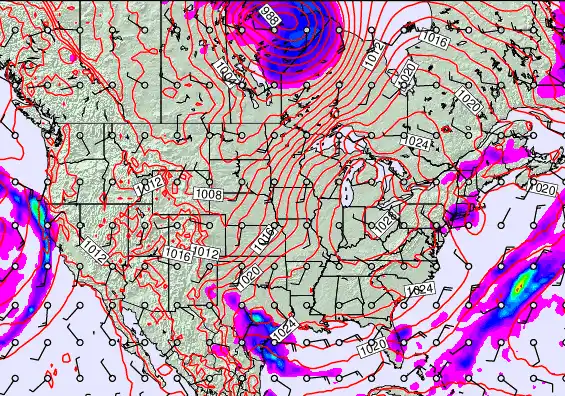 USA forecast chart for Monday, April 20th, 2026 at 6:00 PM