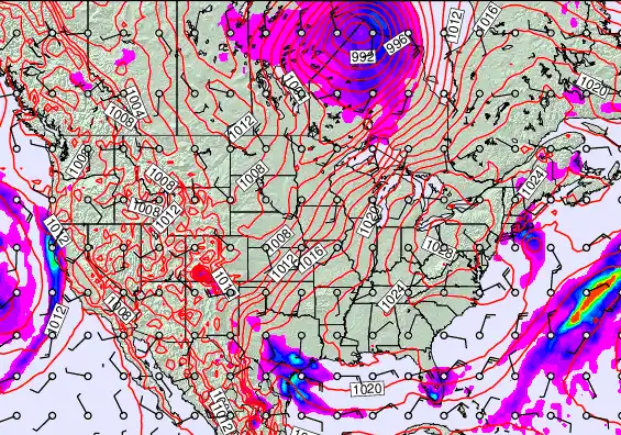 USA forecast chart for Tuesday, April 21st, 2026 at 12:00 AM