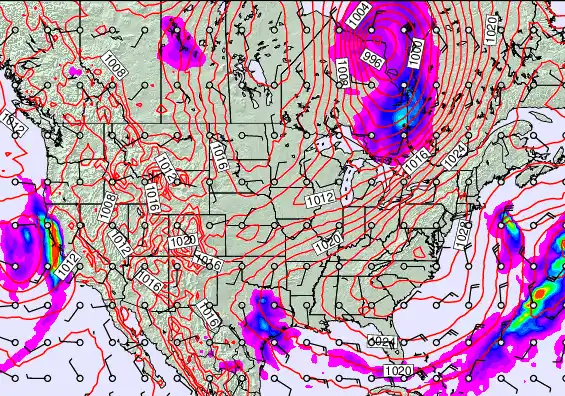 USA forecast chart for Tuesday, April 21st, 2026 at 12:00 PM