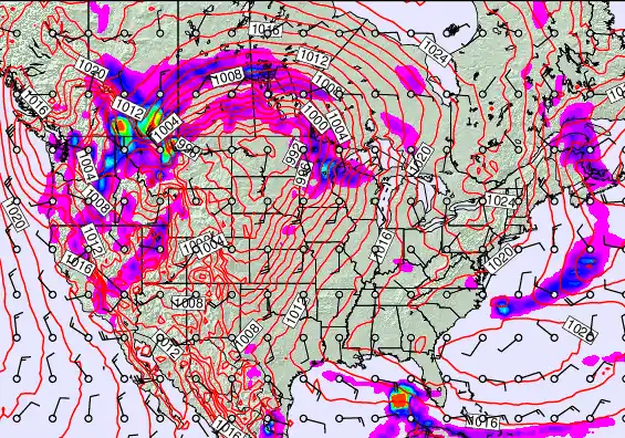 USA forecast chart for Thursday, April 23rd, 2026 at 6:00 AM
