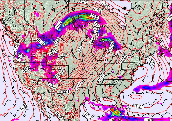 USA forecast chart for Thursday, April 23rd, 2026 at 6:00 PM