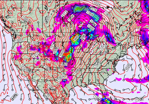 USA forecast chart for Friday, April 24th, 2026 at 6:00 AM