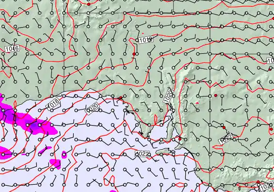 South Australia forecast chart for Tuesday, April 28th, 2026 at 6:00 AM