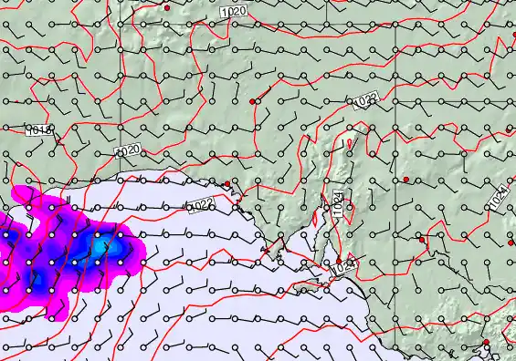 South Australia forecast chart for Tuesday, April 28th, 2026 at 12:00 PM