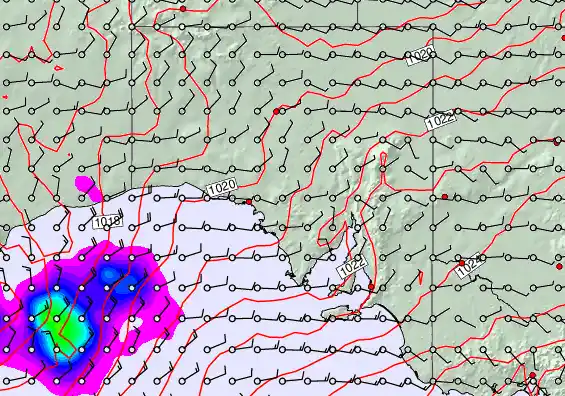 South Australia forecast chart for Tuesday, April 28th, 2026 at 6:00 PM