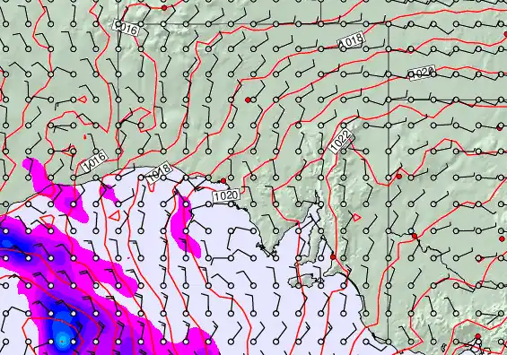 South Australia forecast chart for Wednesday, April 29th, 2026 at 6:00 AM