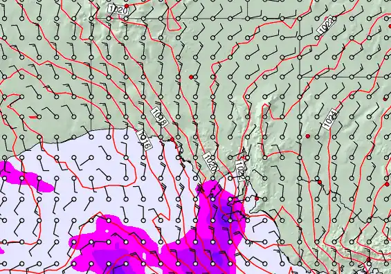 South Australia forecast chart for Thursday, April 30th, 2026 at 12:00 AM