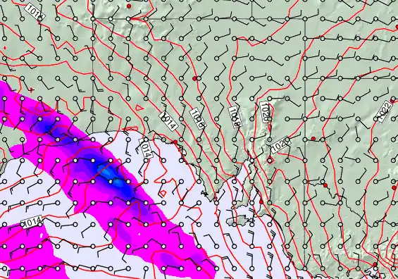 South Australia forecast chart for Thursday, April 30th, 2026 at 12:00 PM