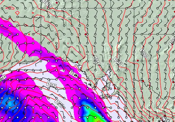 South Australia forecast chart for Friday, May 1st, 2026 at 12:00 AM