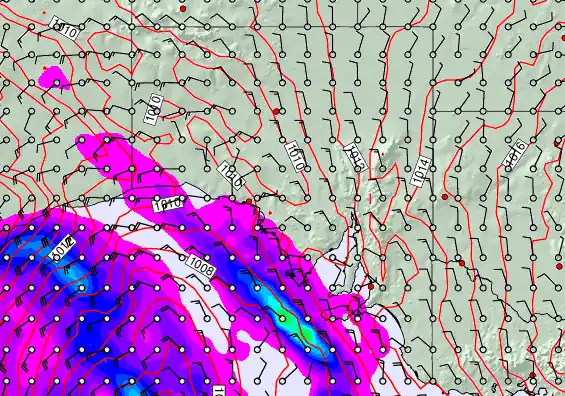 South Australia forecast chart for Friday, May 1st, 2026 at 6:00 AM