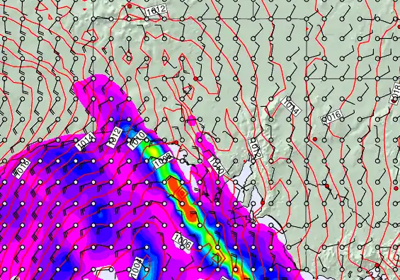 South Australia forecast chart for Friday, May 1st, 2026 at 12:00 PM