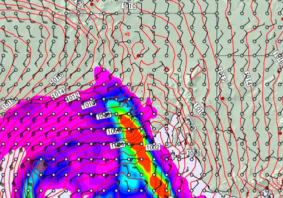 South Australia forecast chart for Friday, May 1st, 2026 at 6:00 PM