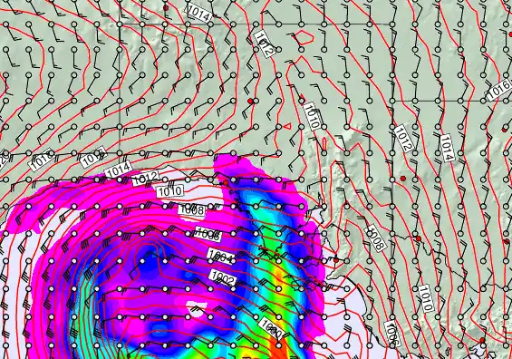 South Australia forecast chart for Saturday, May 2nd, 2026 at 12:00 AM