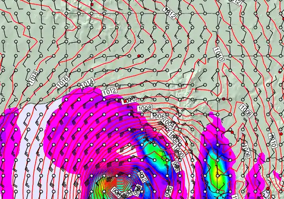 South Australia forecast chart for Saturday, May 2nd, 2026 at 12:00 PM