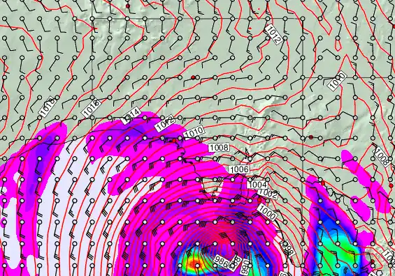 South Australia forecast chart for Saturday, May 2nd, 2026 at 6:00 PM