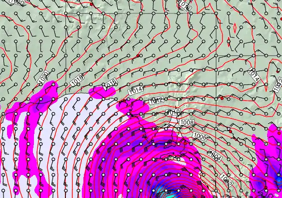 South Australia forecast chart for Sunday, May 3rd, 2026 at 12:00 AM