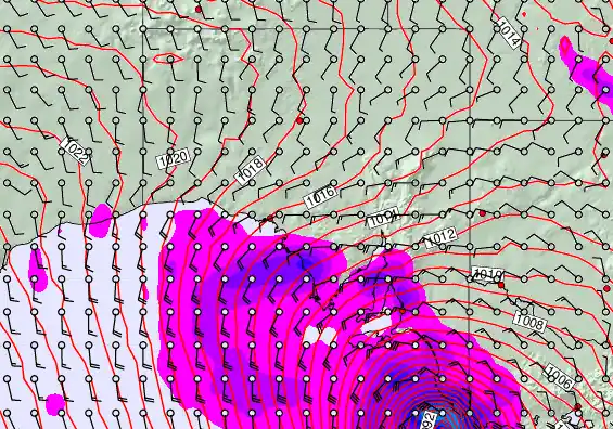 South Australia forecast chart for Sunday, May 3rd, 2026 at 12:00 PM