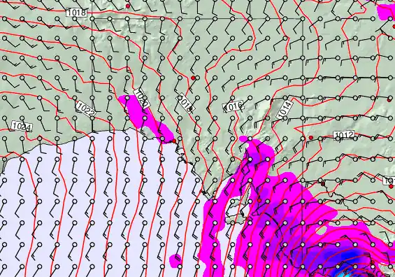 South Australia forecast chart for Monday, May 4th, 2026 at 6:00 AM