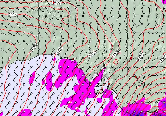 South Australia forecast chart for Monday, May 4th, 2026 at 6:00 PM