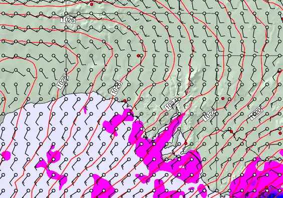 South Australia forecast chart for Tuesday, May 5th, 2026 at 12:00 AM