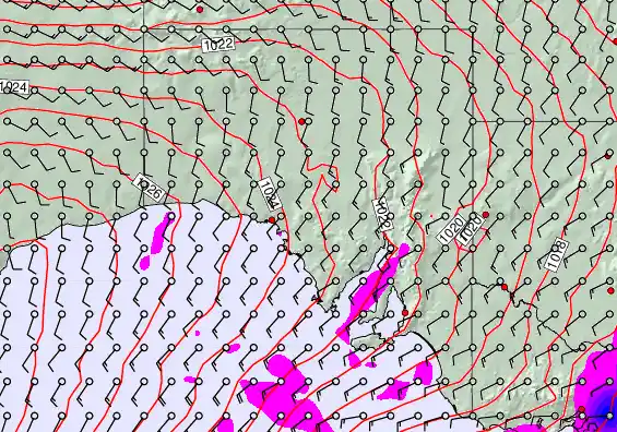 South Australia forecast chart for Tuesday, May 5th, 2026 at 6:00 AM