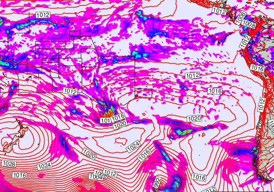 South Pacific forecast chart for Thursday, April 30th, 2026 at 12:00 PM