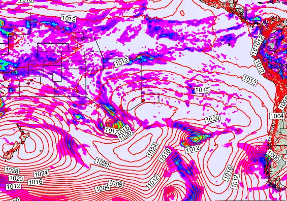South Pacific forecast chart for Thursday, April 30th, 2026 at 6:00 PM