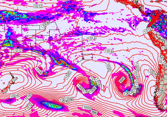 South Pacific forecast chart for Saturday, May 2nd, 2026 at 6:00 AM