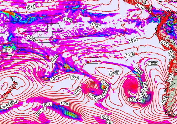 South Pacific forecast chart for Saturday, May 2nd, 2026 at 12:00 PM