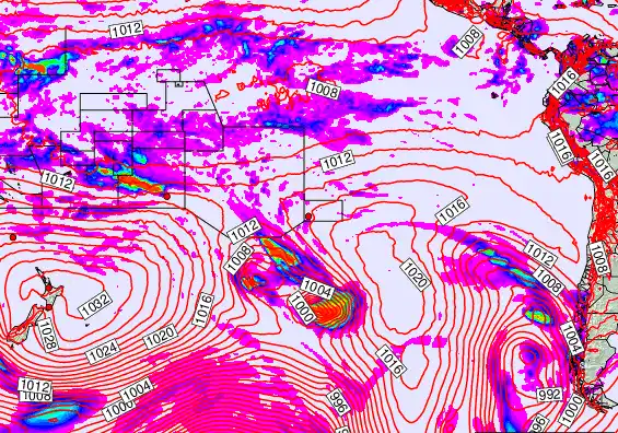 South Pacific forecast chart for Tuesday, May 5th, 2026 at 12:00 AM