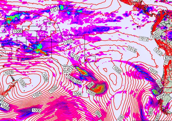 South Pacific forecast chart for Tuesday, May 5th, 2026 at 6:00 AM