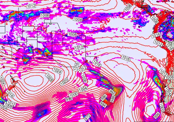 South Pacific forecast chart for Wednesday, May 6th, 2026 at 12:00 AM