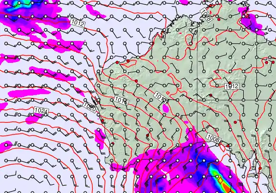 Western Australia forecast chart for Friday, May 1st, 2026 at 6:00 AM