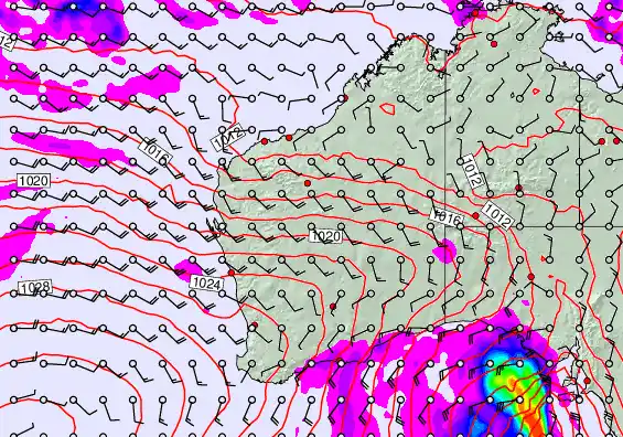 Western Australia forecast chart for Friday, May 1st, 2026 at 6:00 PM