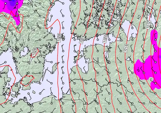 Estonia forecast chart for Wednesday, April 29th, 2026 at 12:00 AM